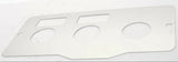 A/C heater control plate 2 switch 3 knob stainless metal for Peterbilt 1995-05