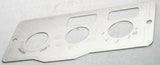 A/C heater control plate 2 switch 3 knob stainless metal for Peterbilt 1995-05