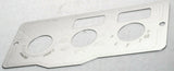 A/C heater control plate 2 switch 3 knob stainless metal for Peterbilt 1995-05