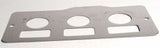 A/C heater control 3 switch plate for Peterbilt 1995-2005 stainless UP#48000