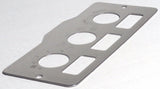 A/C heater control 3 switch plate for Peterbilt 1995-2005 stainless UP#48000