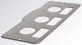 A/C heater control 3 switch plate for Peterbilt 1995-2005 stainless UP#48000