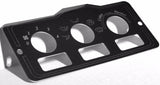 A/C heater control 3 switch plate for Peterbilt 1995-2005 stainless UP#48000
