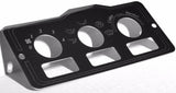 A/C heater control 3 switch plate for Peterbilt 1995-2005 stainless UP#48000