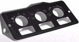 A/C heater control 3 switch plate for Peterbilt 1995-2005 stainless UP#48000