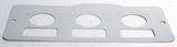 A/C heater control 3 switch plate for Peterbilt 1995-2005 stainless UP#48000