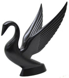 Hood Ornament Swan Bugler Matte Black Power Coated for Flat Hood Pull GG#48009