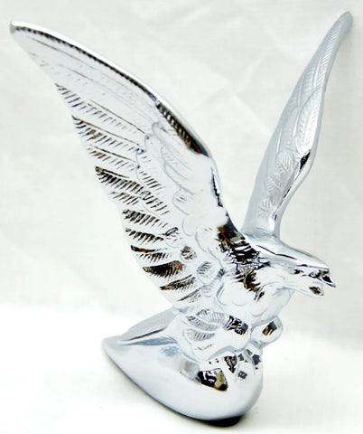 Chrome American Eagle Hood Ornament 3.5"x4.5"x5" Universal Semi Truck GG#48030