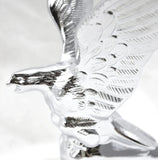 Chrome American Eagle Hood Ornament 3.5"x4.5"x5" Universal Semi Truck GG#48030