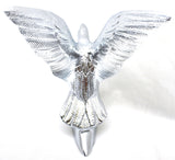Chrome American Eagle Hood Ornament 3.5"x4.5"x5" Universal Semi Truck GG#48030