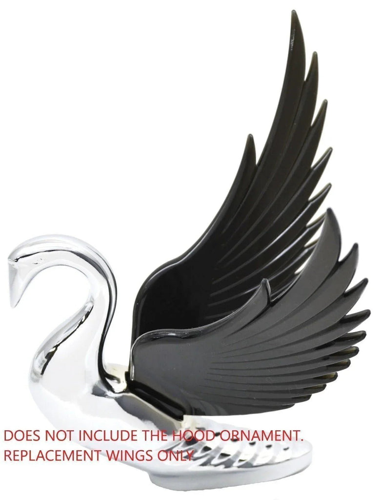 GG Windrider Hood Ornament Pull Replacement Wings Plastic Black #48044 Pair
