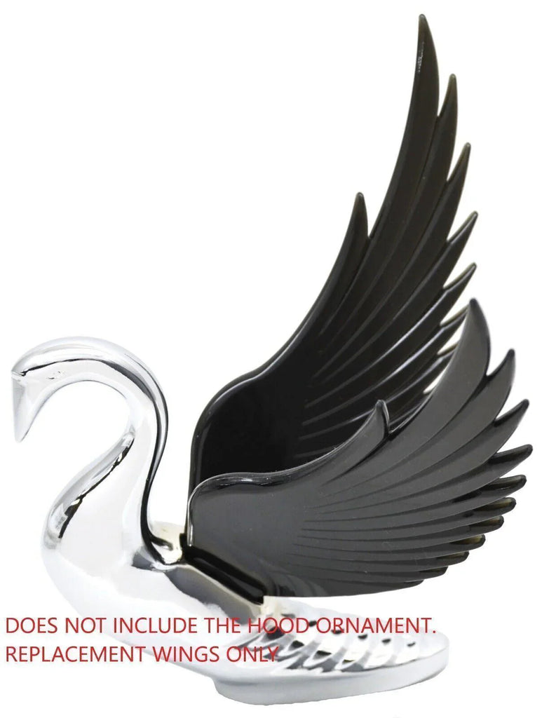 GG Windrider Hood Ornament Pull Replacement Wings Plastic Black #48044 Pair