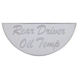 UP Gauge Emblem for Peterbilt Rear Driver Temperature Stainless Etched #48048