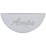 UP Gauge Emblem for Peterbilt Amperage Temperature Stainless Etched #48049