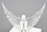 Lighted Hood Ornament Flying Goddess Windrider Clear Wings Chrome GG#48056