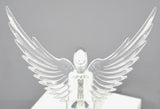 Lighted Hood Ornament Flying Goddess Windrider Clear Wings Chrome GG#48056