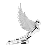 Lighted Hood Ornament Flying Goddess Windrider Clear Wings Chrome GG#48056