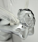 Lighted Hood Ornament Flying Goddess Windrider Clear Wings Chrome GG#48056