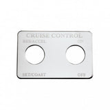 Switch Plate for Freightliner Cruise Control 2 Hole Stainless Etched UP#48060