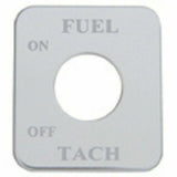 UP Switch Plate for Freightliner Fuel Tach Stainless Steel Etched Letters #48068