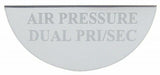 UP Gauge Emblem for Freightliner Air Pressure Dual PRI/SEC Stainless #48085-1