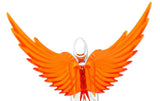 Lighted Hood Ornament Flying Goddess Windrider Amber Wings Chrome GG#48106