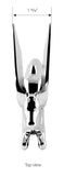 Chrome Flying Pegasus Hood Ornament Art Deco Style 5-3/16" Tall GG48123