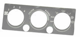 A/C heater control plate two button opening stainless for International IHC dash