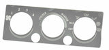 A/C heater control plate two button opening stainless for International IHC dash