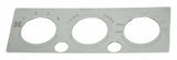 A/C heater control plate two button opening stainless for International IHC dash