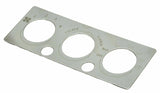 A/C heater control plate two button opening stainless for International IHC dash