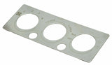 A/C heater control plate two button opening stainless for International IHC dash