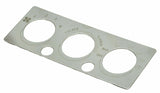 A/C heater control plate two button opening stainless for International IHC dash