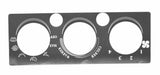 A/C heater control plate two button opening stainless for International IHC dash