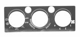 A/C heater control plate two button opening stainless for International IHC dash