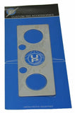 A/C heater control plate two button opening stainless for International IHC dash