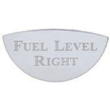 Gauge Emblem for Kenworth Fuel Level Right Stainless Steel Etched UP#48176-1