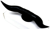 Hood Ornament Pull Bull Horn for Flat Surface Matte Black 12 7/8" Wide GG#48182