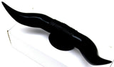 Hood Ornament Pull Bull Horn for Flat Surface Matte Black 12 7/8" Wide GG#48182