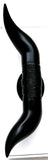 Hood Ornament Pull Bull Horn for Flat Surface Matte Black 12 7/8" Wide GG#48182