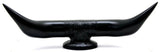 Hood Ornament Pull Bull Horn for Flat Surface Matte Black 12 7/8" Wide GG#48182