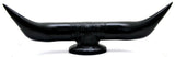 Hood Ornament Pull Bull Horn for Flat Surface Matte Black 12 7/8" Wide GG#48182