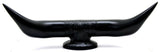 Hood Ornament Pull Bull Horn for Flat Surface Matte Black 12 7/8" Wide GG#48182
