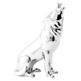 Hood Ornament Howling Wolf  4-1/8" L x 2-1/4" W x 5-3/4" H Chrome GG#48184