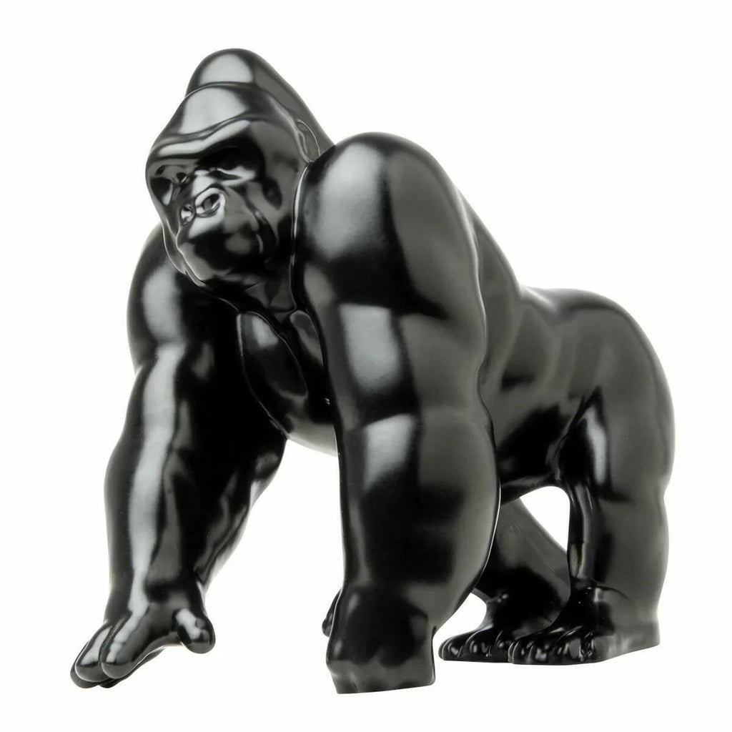Hood Ornament Gorilla King Matte Black Metal 3 Hole Mount 4 3/4" Tall GG#48189