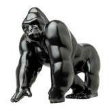 Hood Ornament Gorilla King Matte Black Metal 3 Hole Mount 4 3/4" Tall GG#48189
