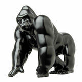 Hood Ornament Gorilla King Matte Black Metal 3 Hole Mount 4 3/4" Tall GG#48189