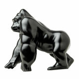 Hood Ornament Gorilla King Matte Black Metal 3 Hole Mount 4 3/4" Tall GG#48189