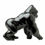 Hood Ornament Gorilla King Matte Black Metal 3 Hole Mount 4 3/4" Tall GG#48189