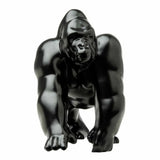 Hood Ornament Gorilla King Matte Black Metal 3 Hole Mount 4 3/4" Tall GG#48189
